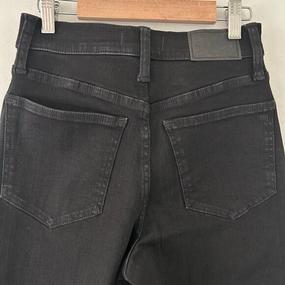 Madewell Women's The Perfect Vintage Wide Leg Black Denim Jeans 25 New - Picture 6 of 8